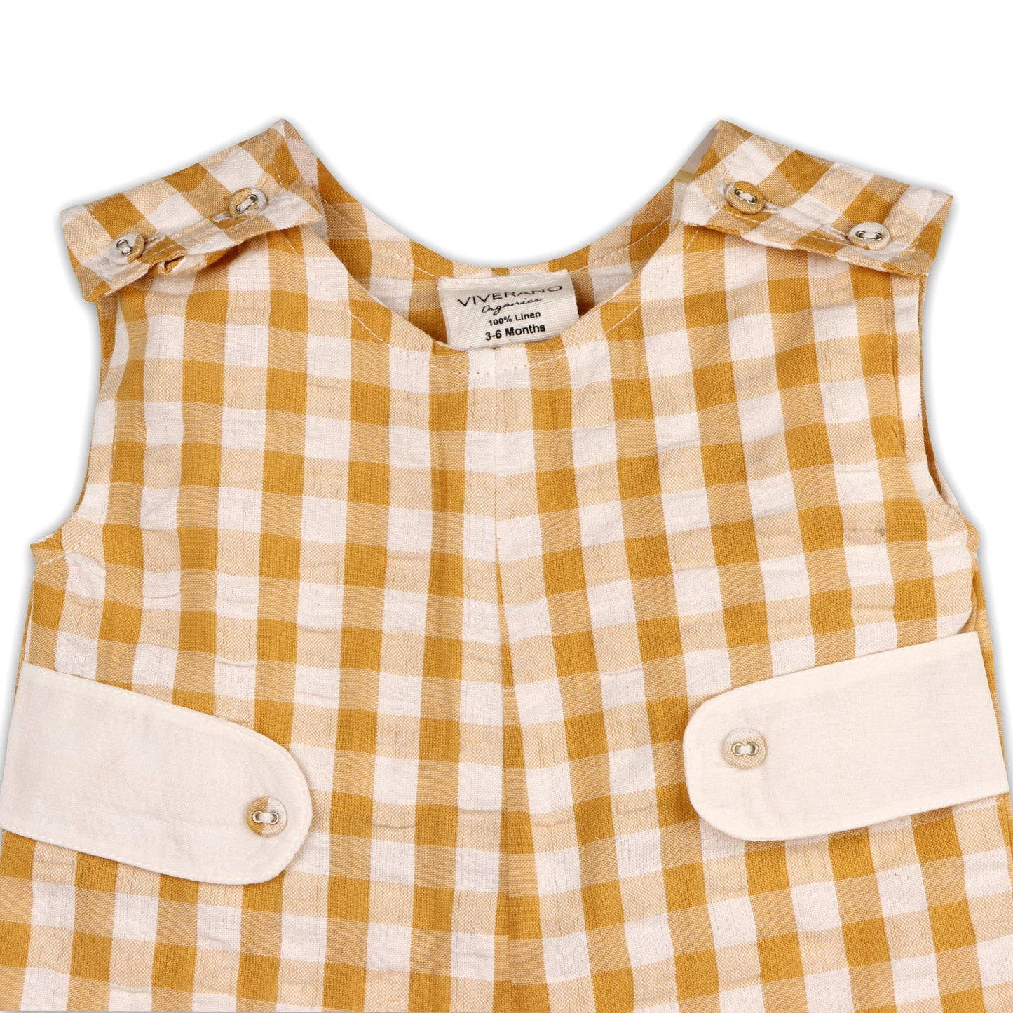 Charlie Seersucker Gingham Short Baby Romper