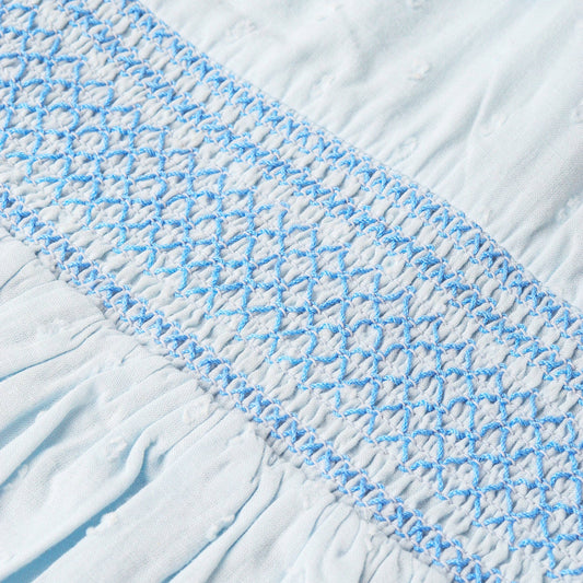 Smocked Collar Dress