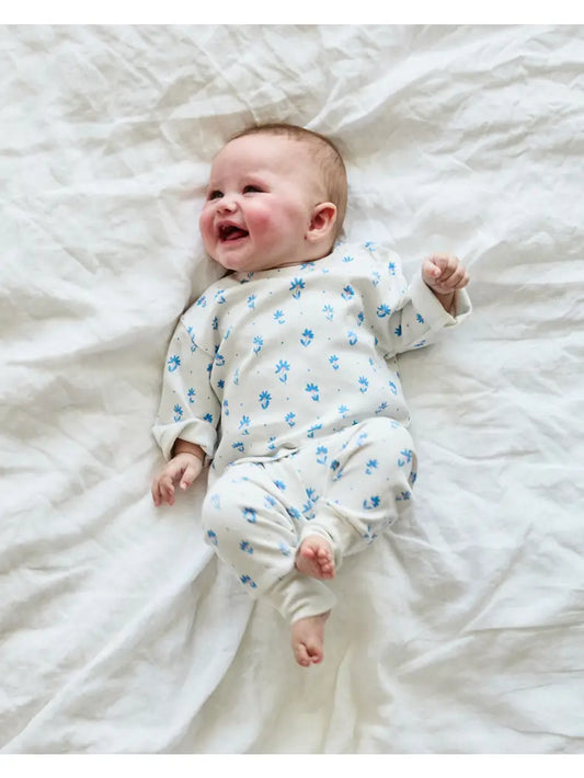 Flower Polka Dot Baby Long Sleeve Tee