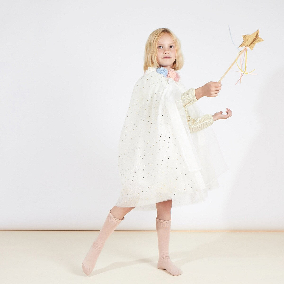 Pom-Pom Collar Cape Costume