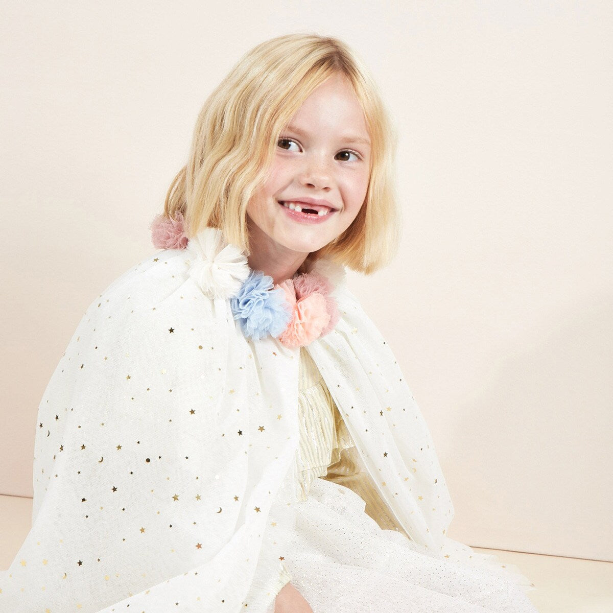 Pom-Pom Collar Cape Costume