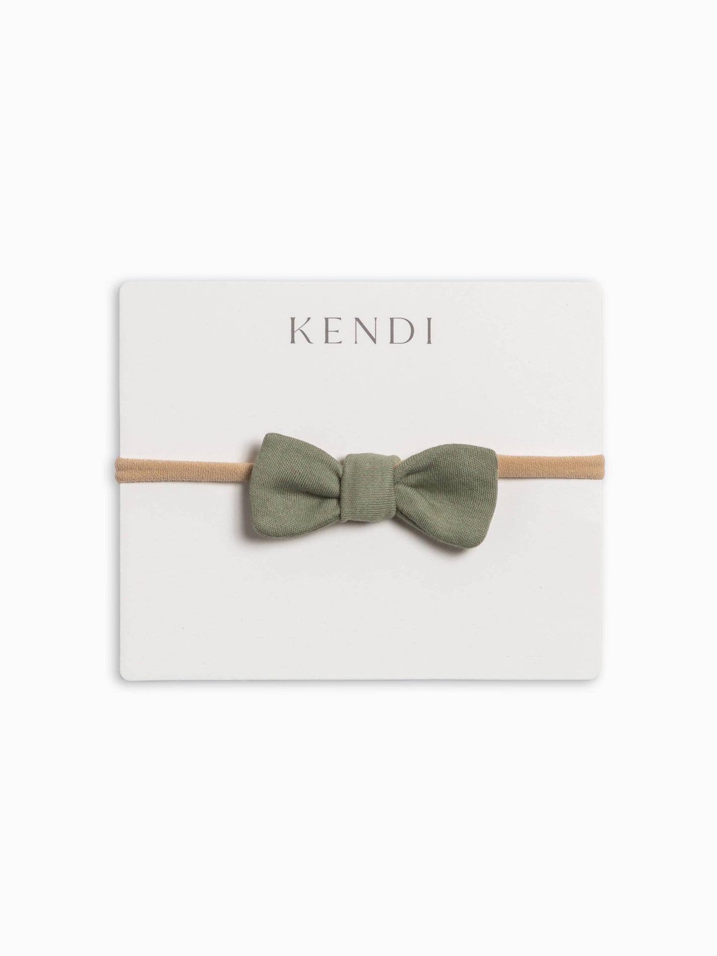 Cotton Dainty Bow - Fern