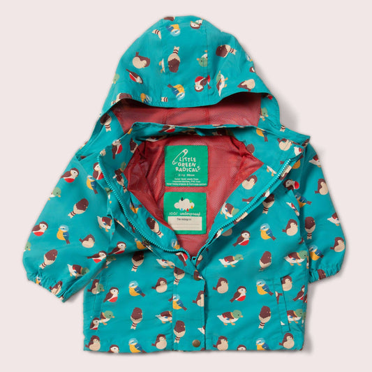 Garden Birds Waterproof Windbreaker Jacket