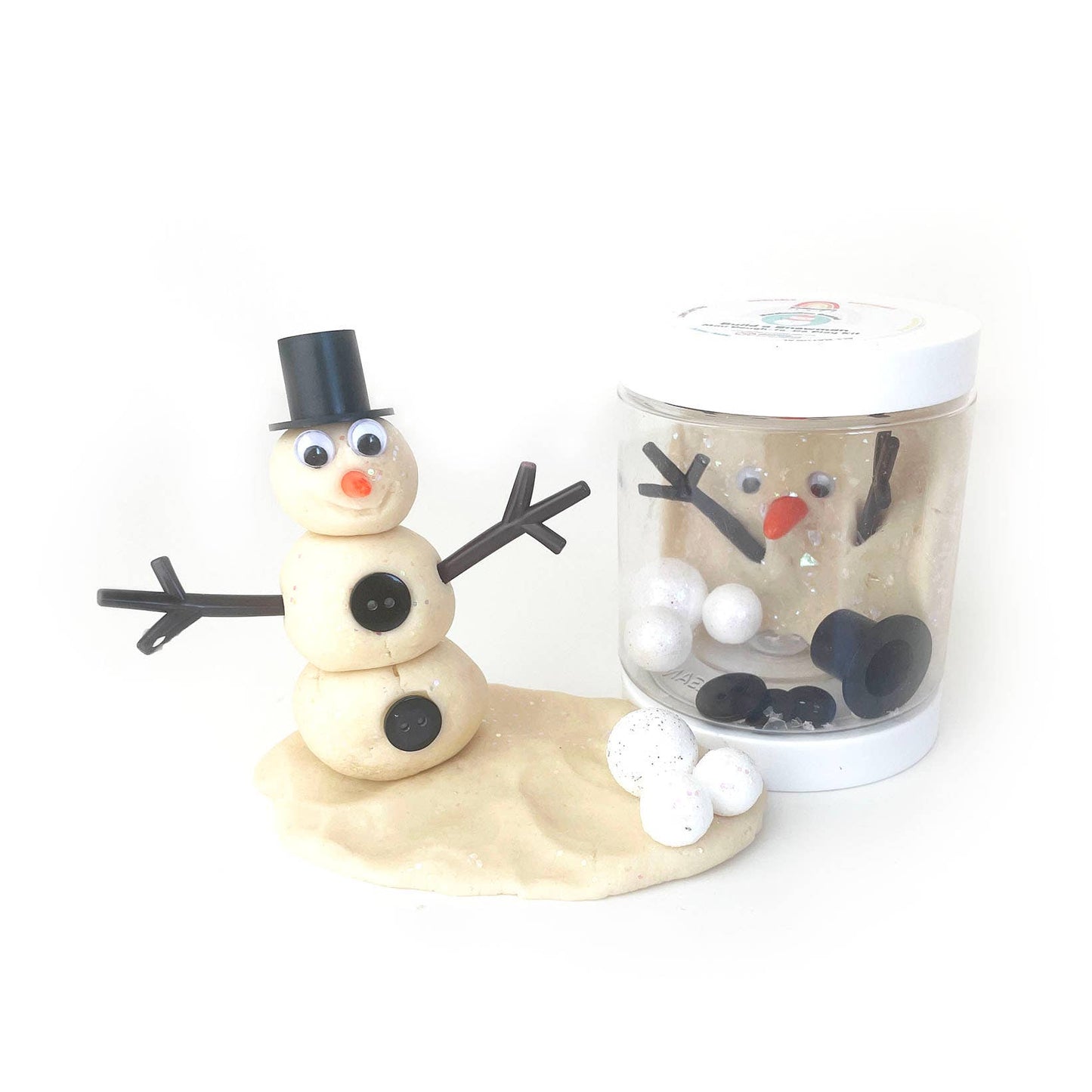 Snowman Mini Dough-To-Go