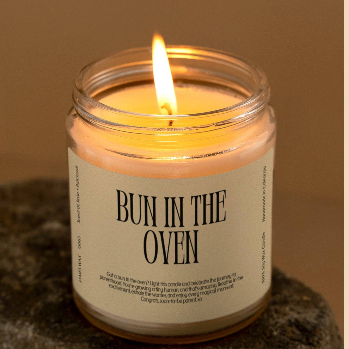 Bun in the Oven Candle