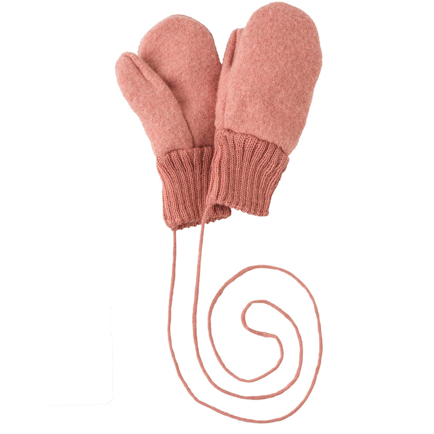 Boiled Wool Mittens- soft pink
