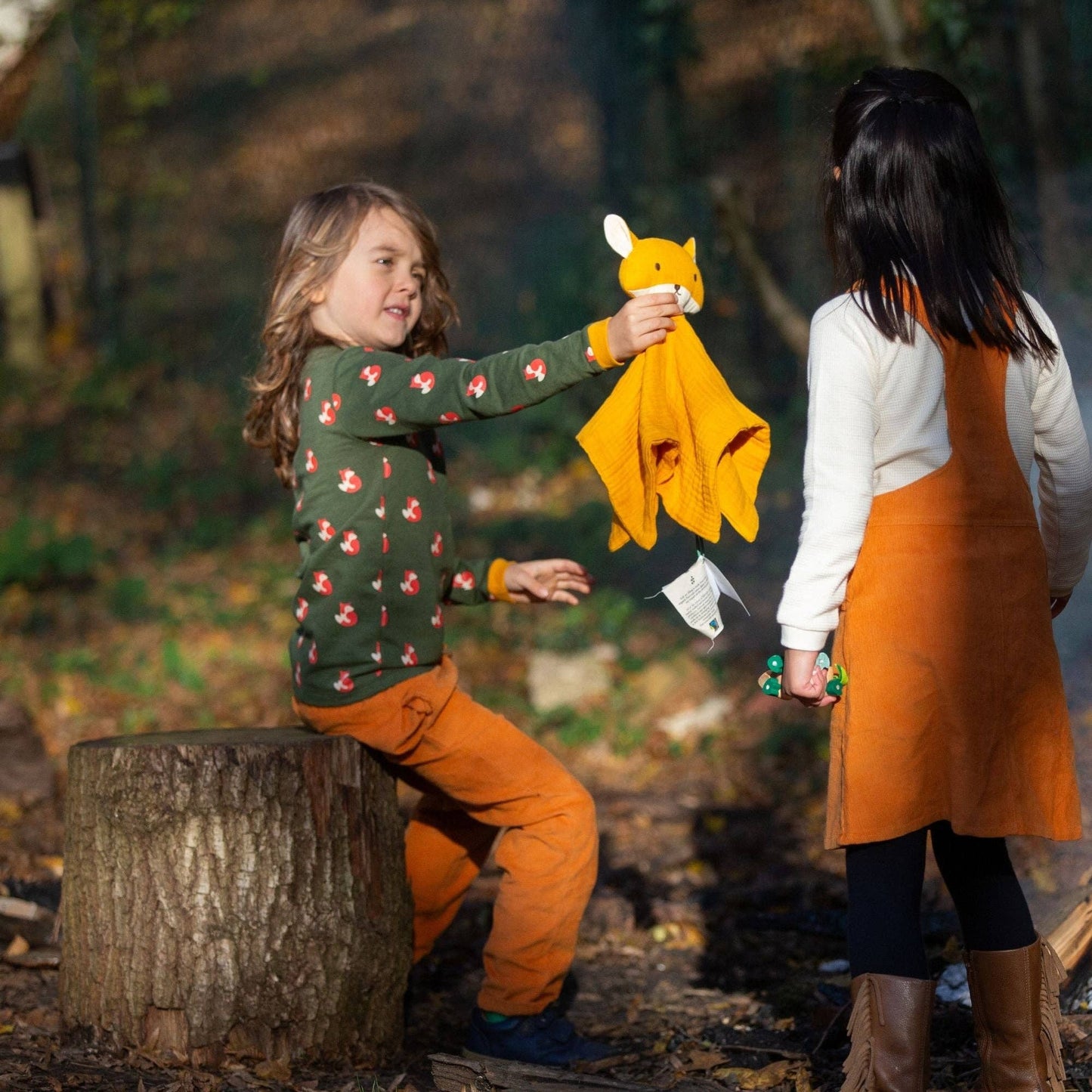 Little Fox Baby Muslin Comforter