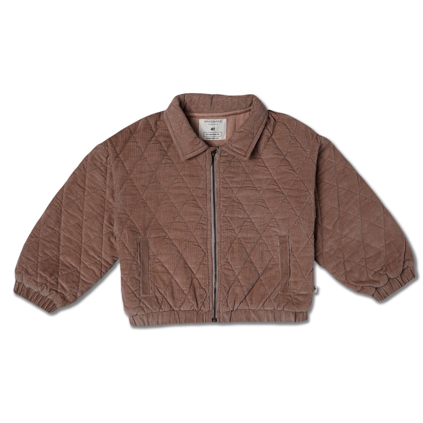 Quilted Bomber Corduroy Jacket