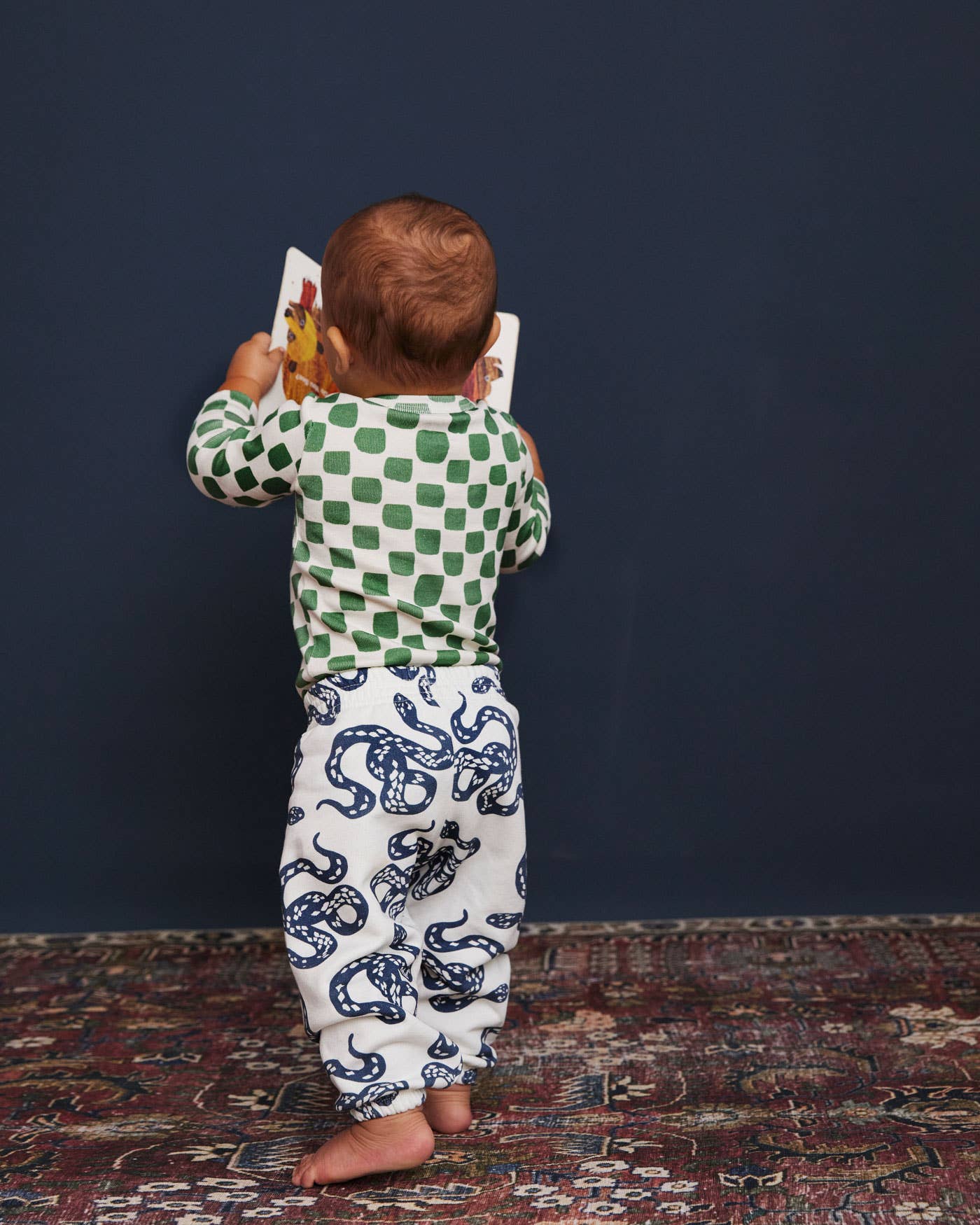 Checker Pant + Onesie Set