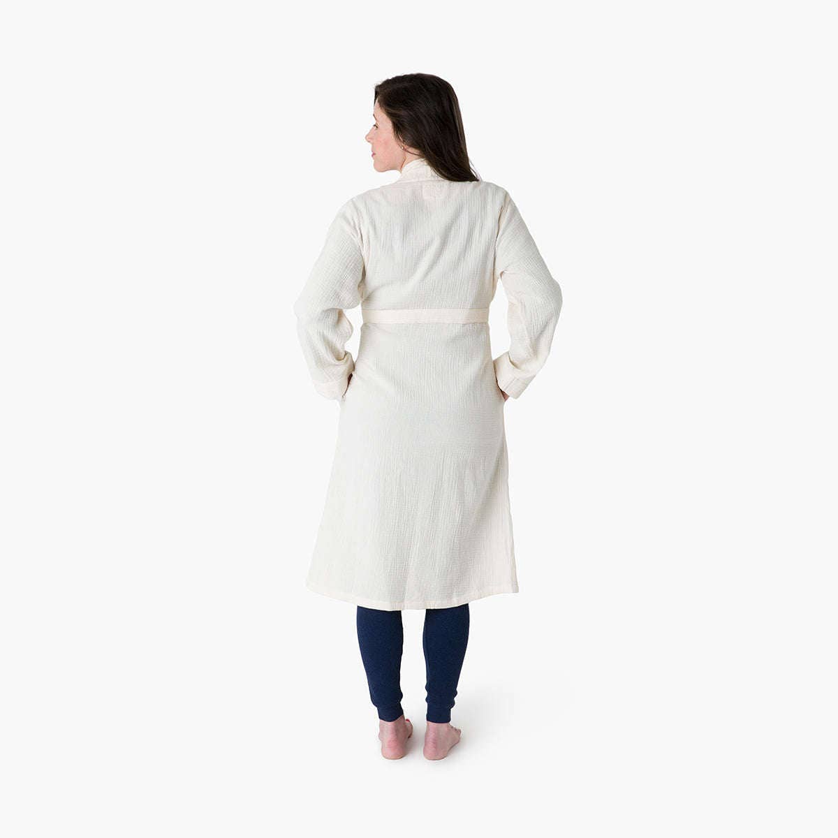 Organic Gauze Robe- Cream