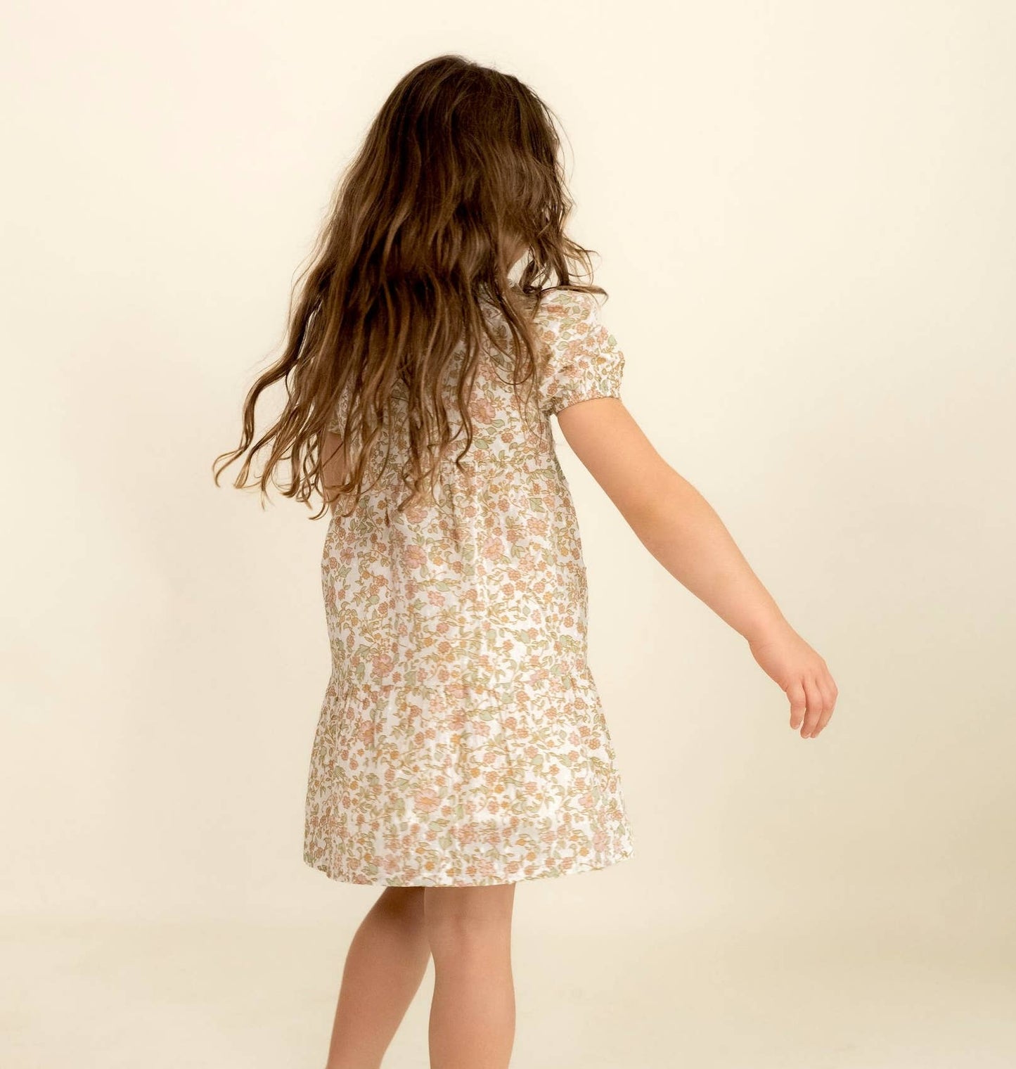 Tuscan Bloom Puff Sleeve Dress