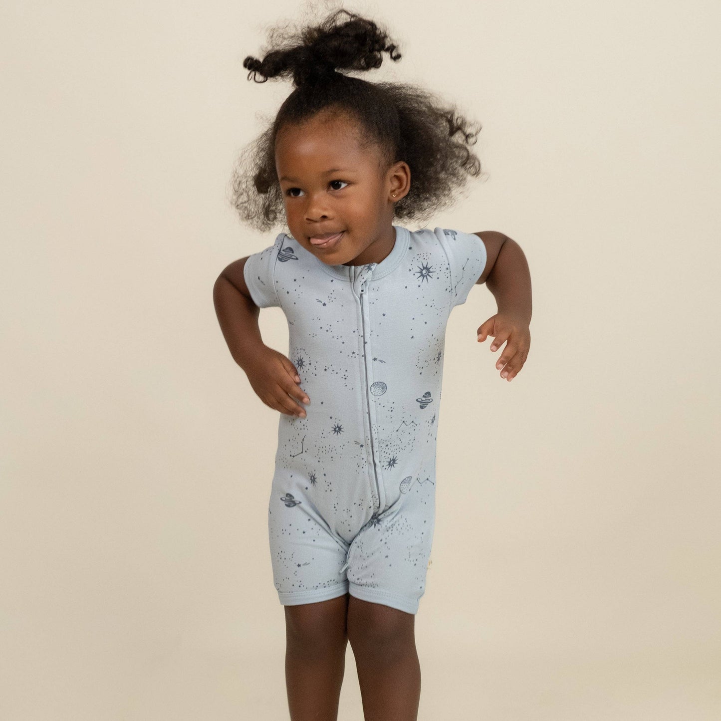 Celestial Short Zip Romper