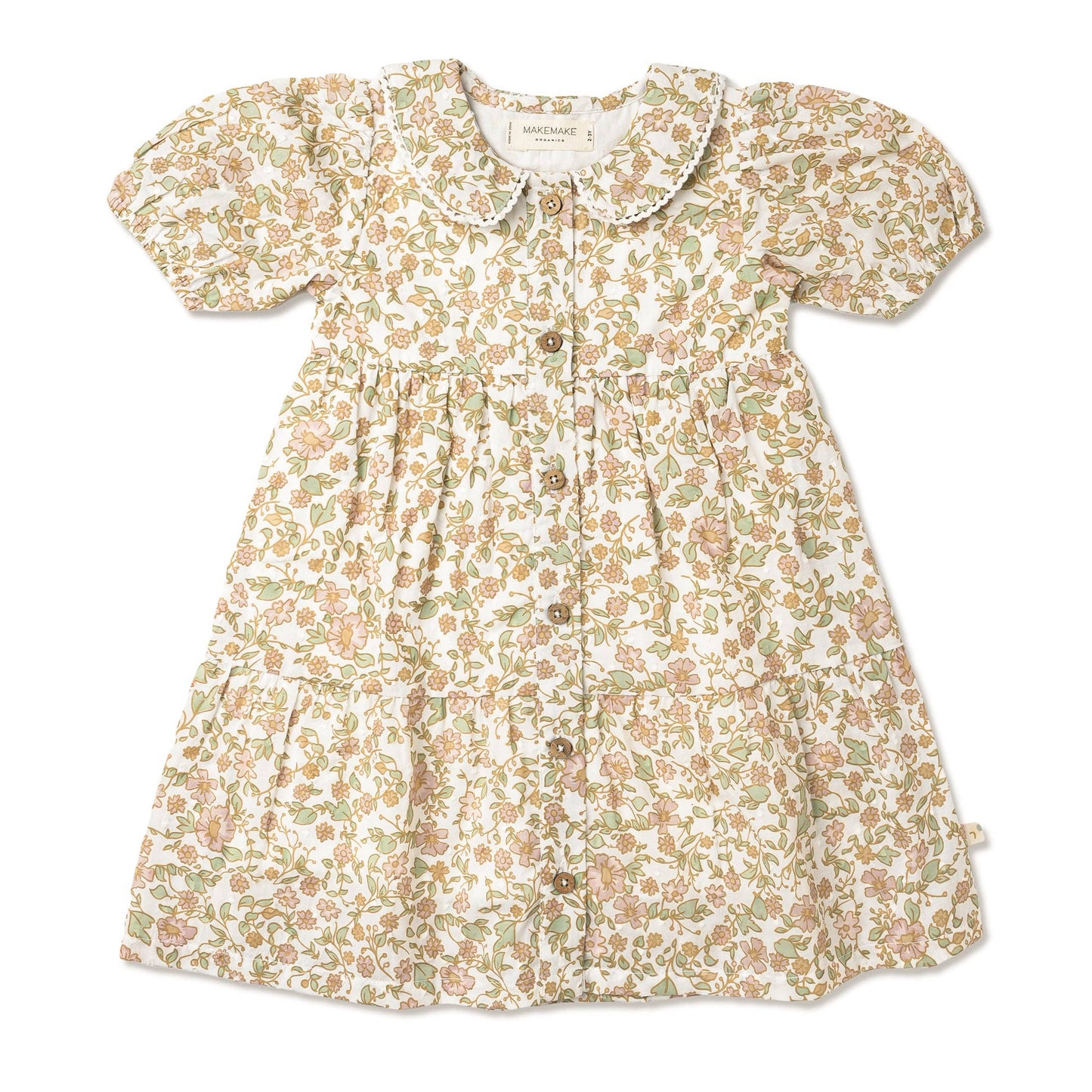 Tuscan Bloom Puff Sleeve Dress