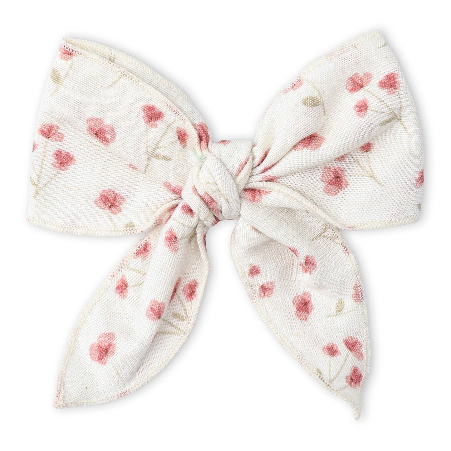 Hair Bow Clip - Pink Bloom
