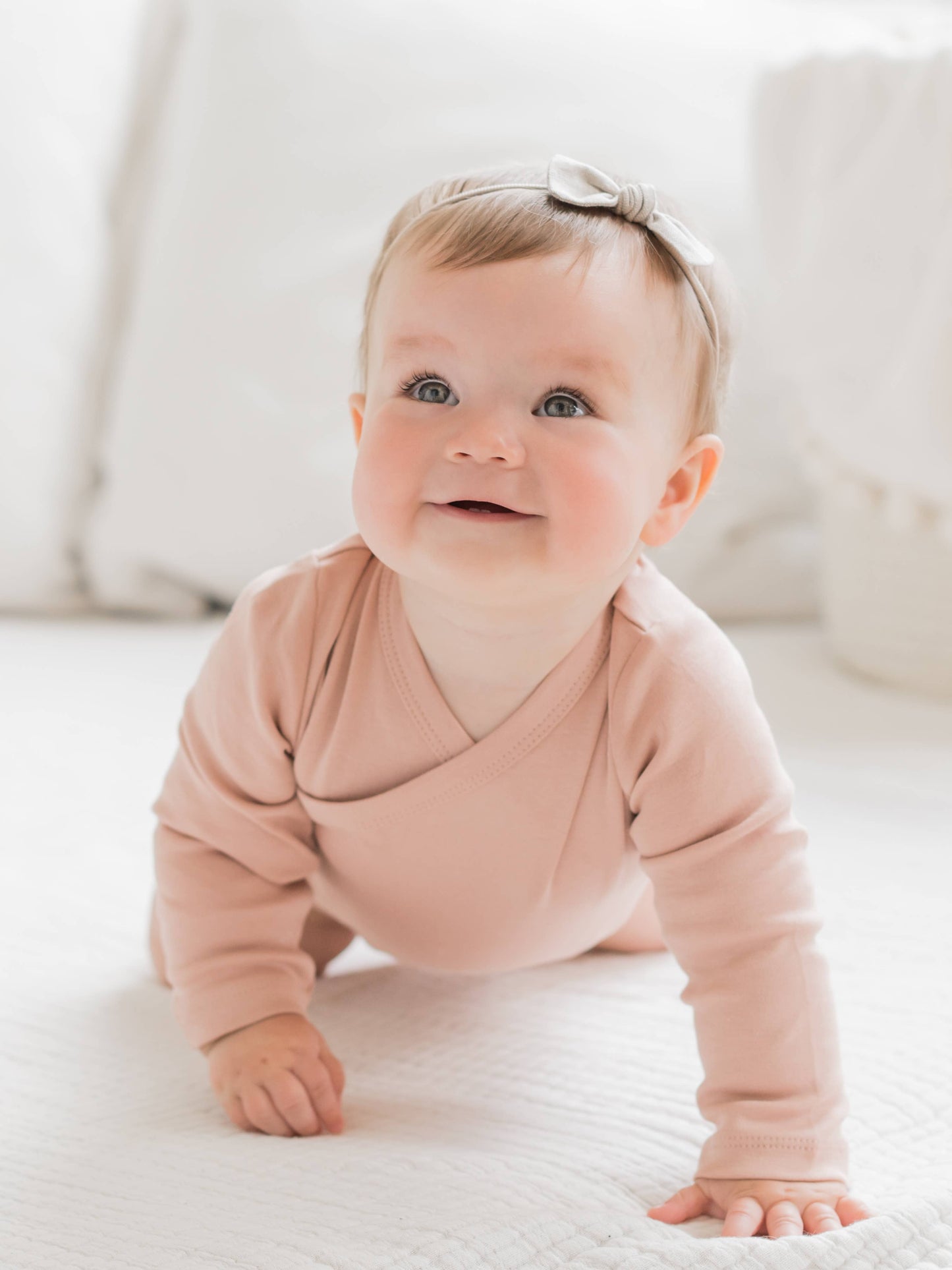 Baby Long Sleeve Classic Kimono Bodysuit