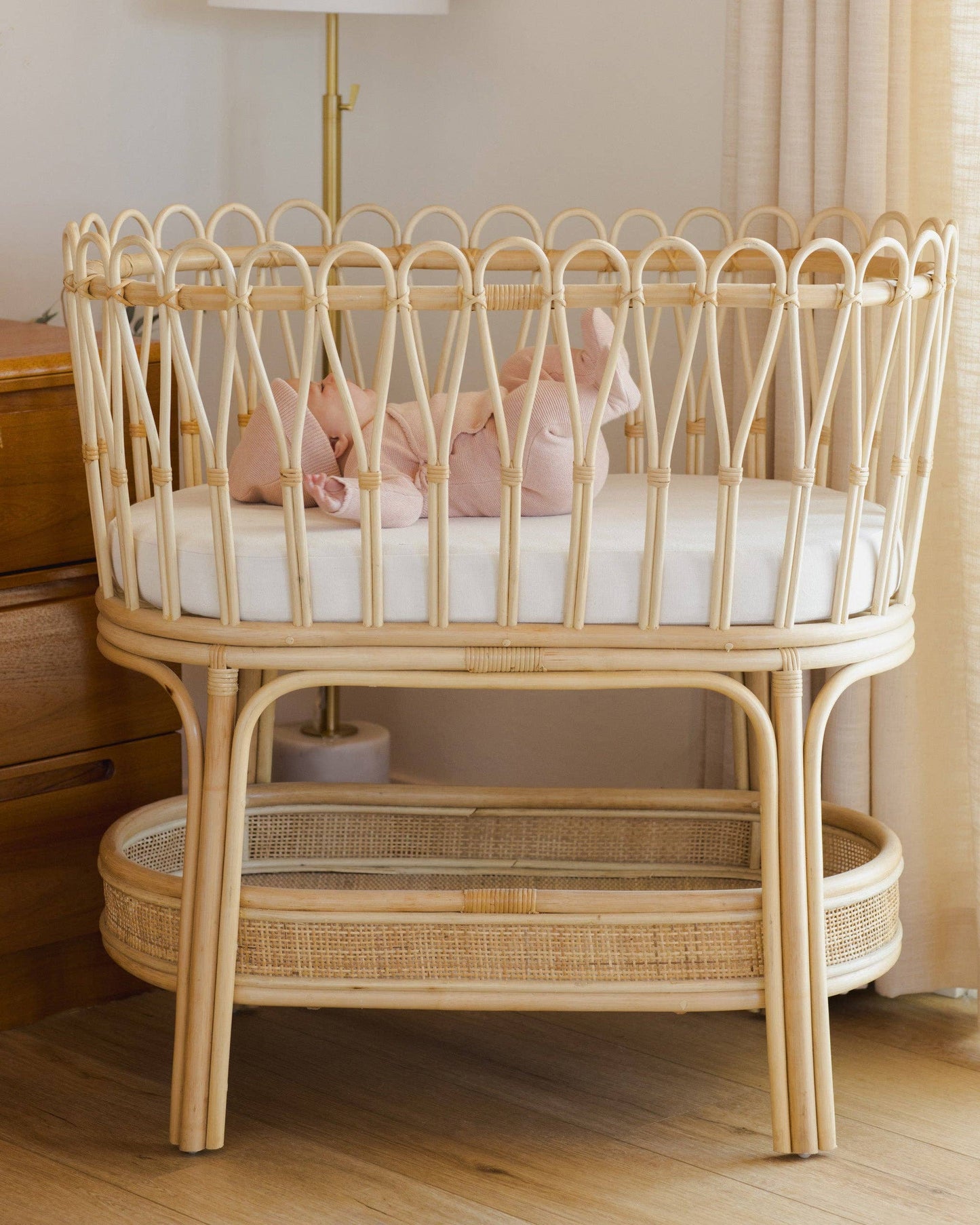 Wrap Knit Footie - Heathered Rose