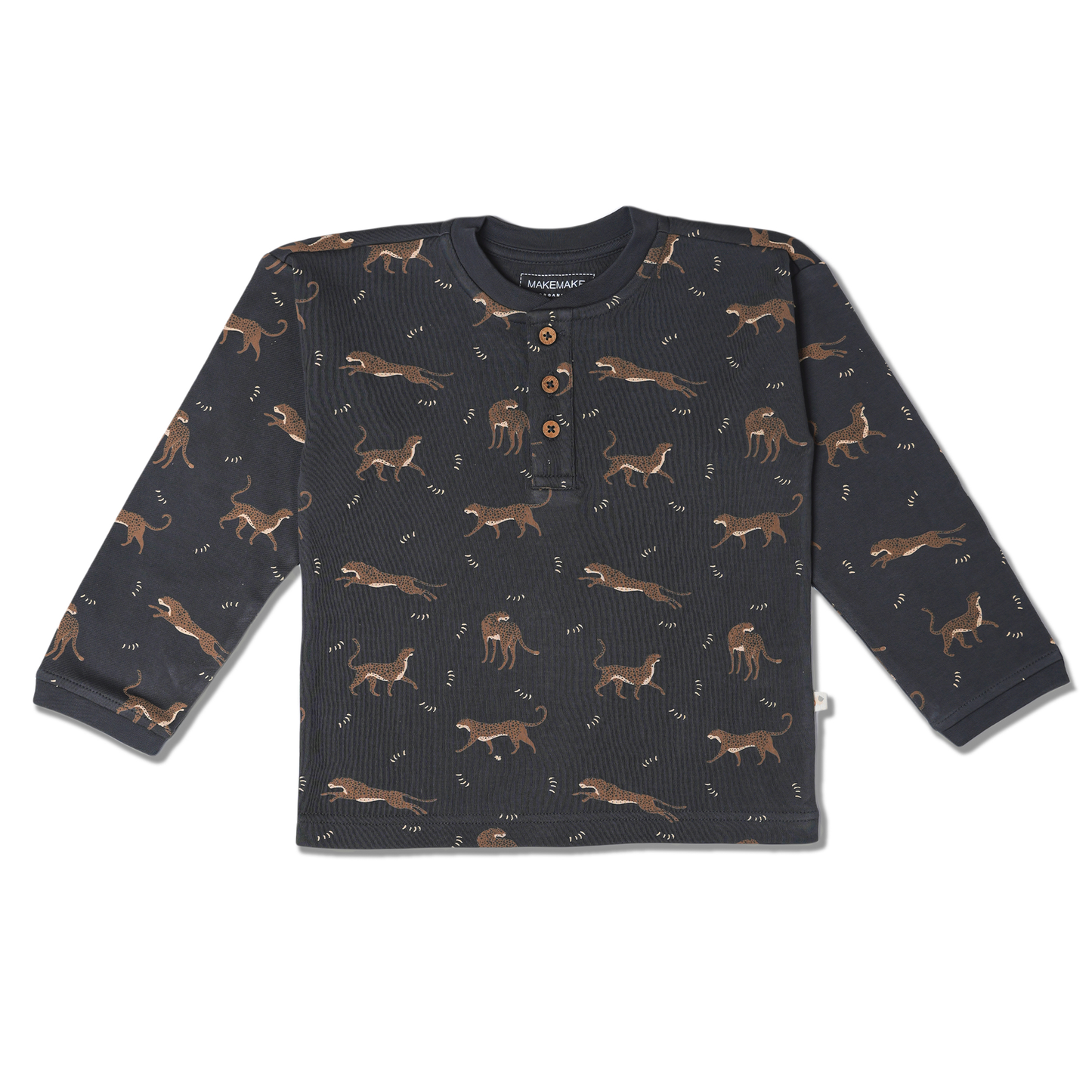 Leopard Henley Tee