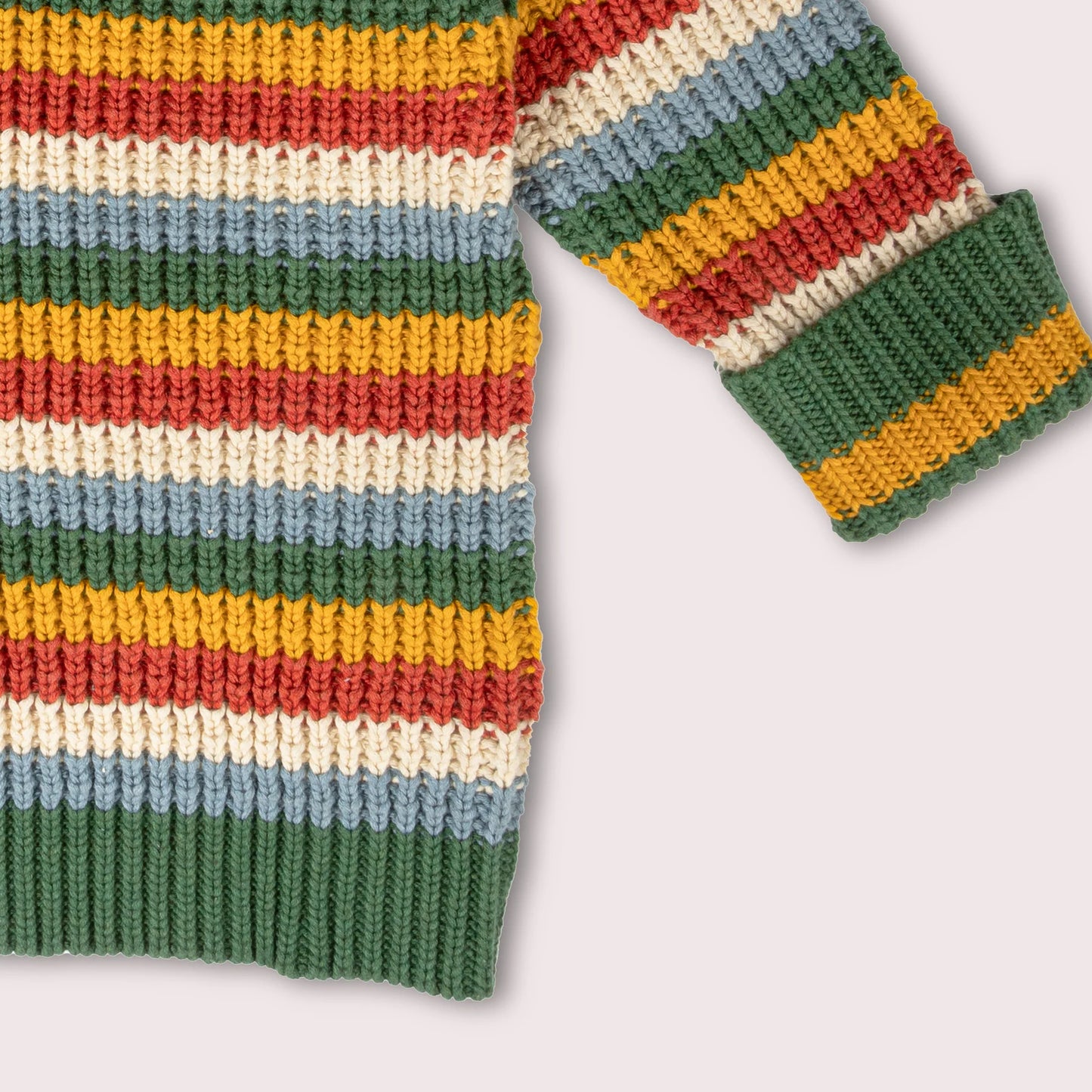 Rainbow Waffle Snuggly Knitted Jumper