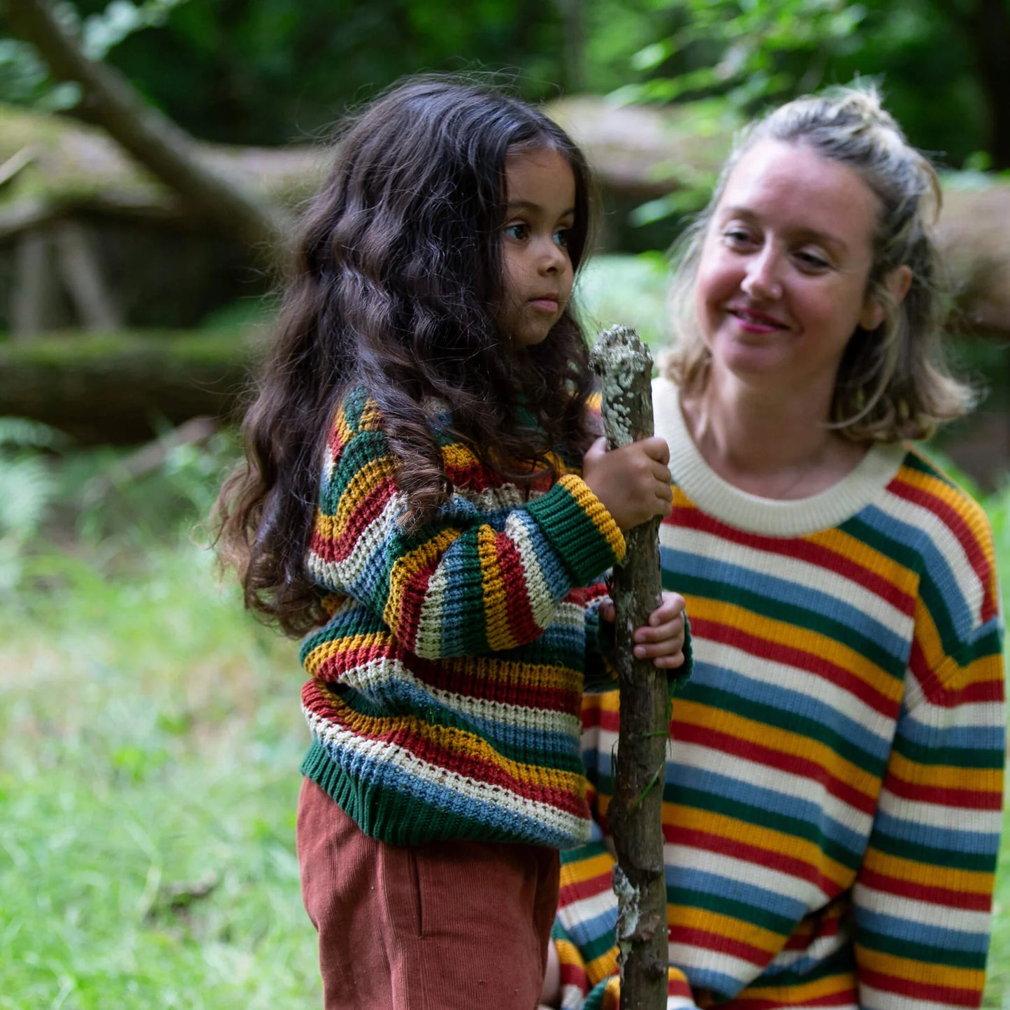 Rainbow Waffle Snuggly Knitted Jumper