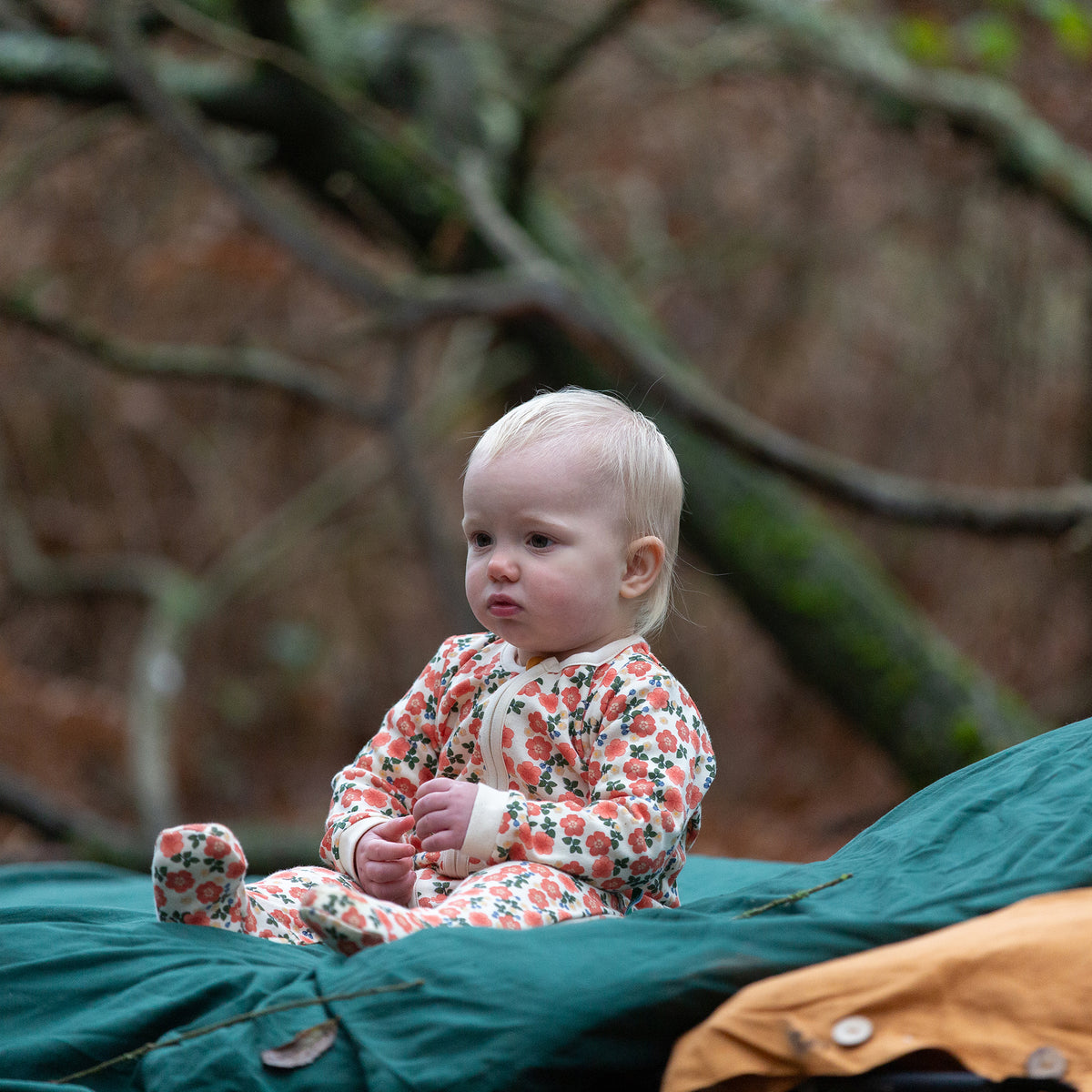 Petals Organic Zip Babygrow