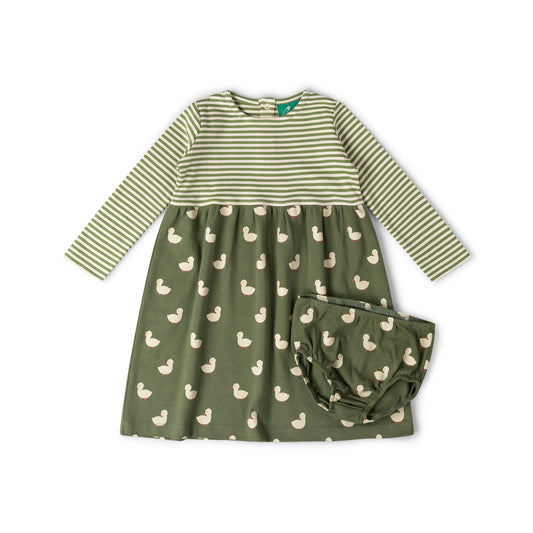 Olive Ducks Easy-Peasy Long Sleeve Dress