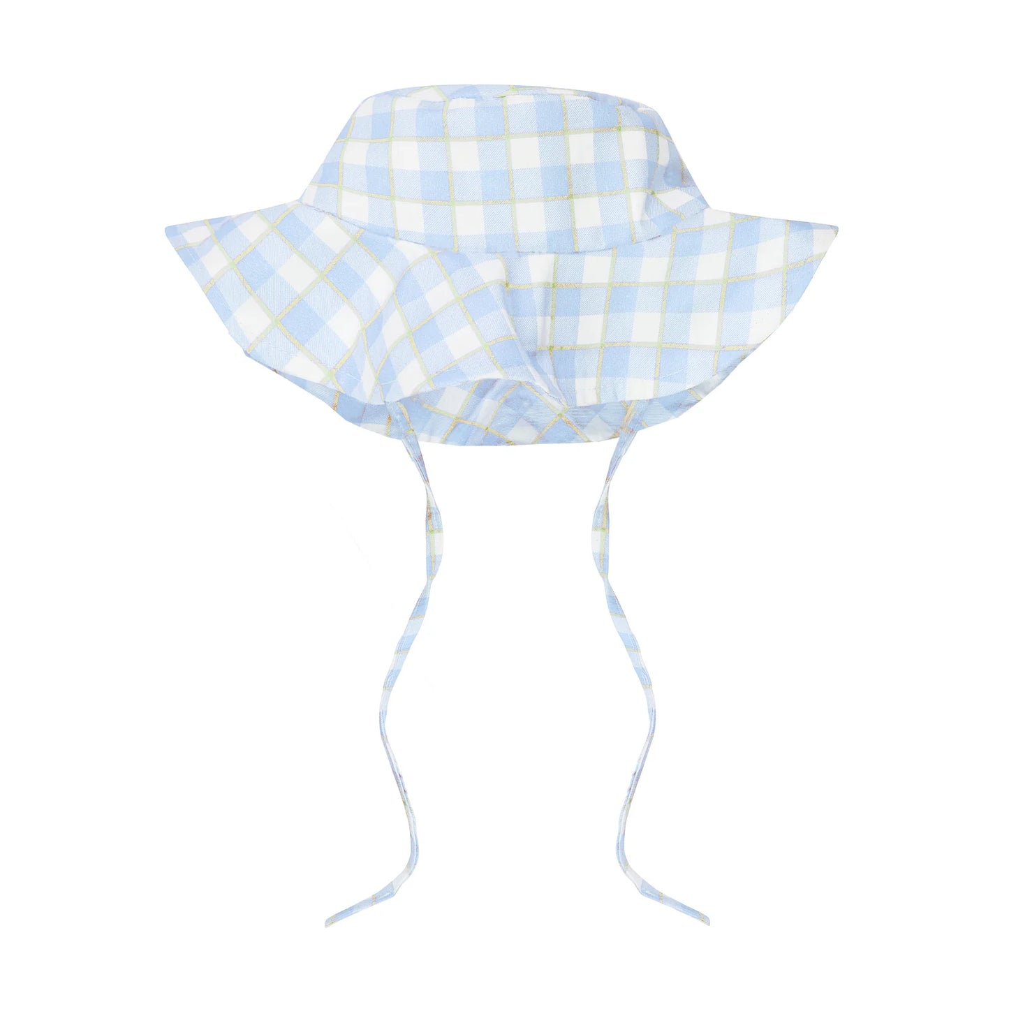 Swim Hat in Blue Gingham