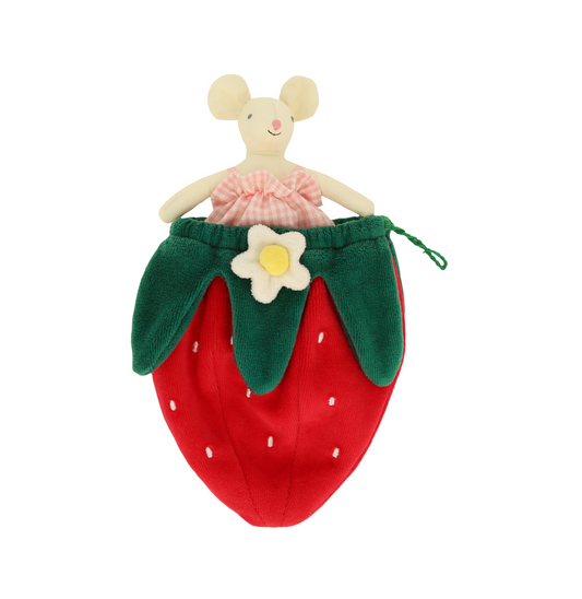 Strawberry Mouse Mini Doll