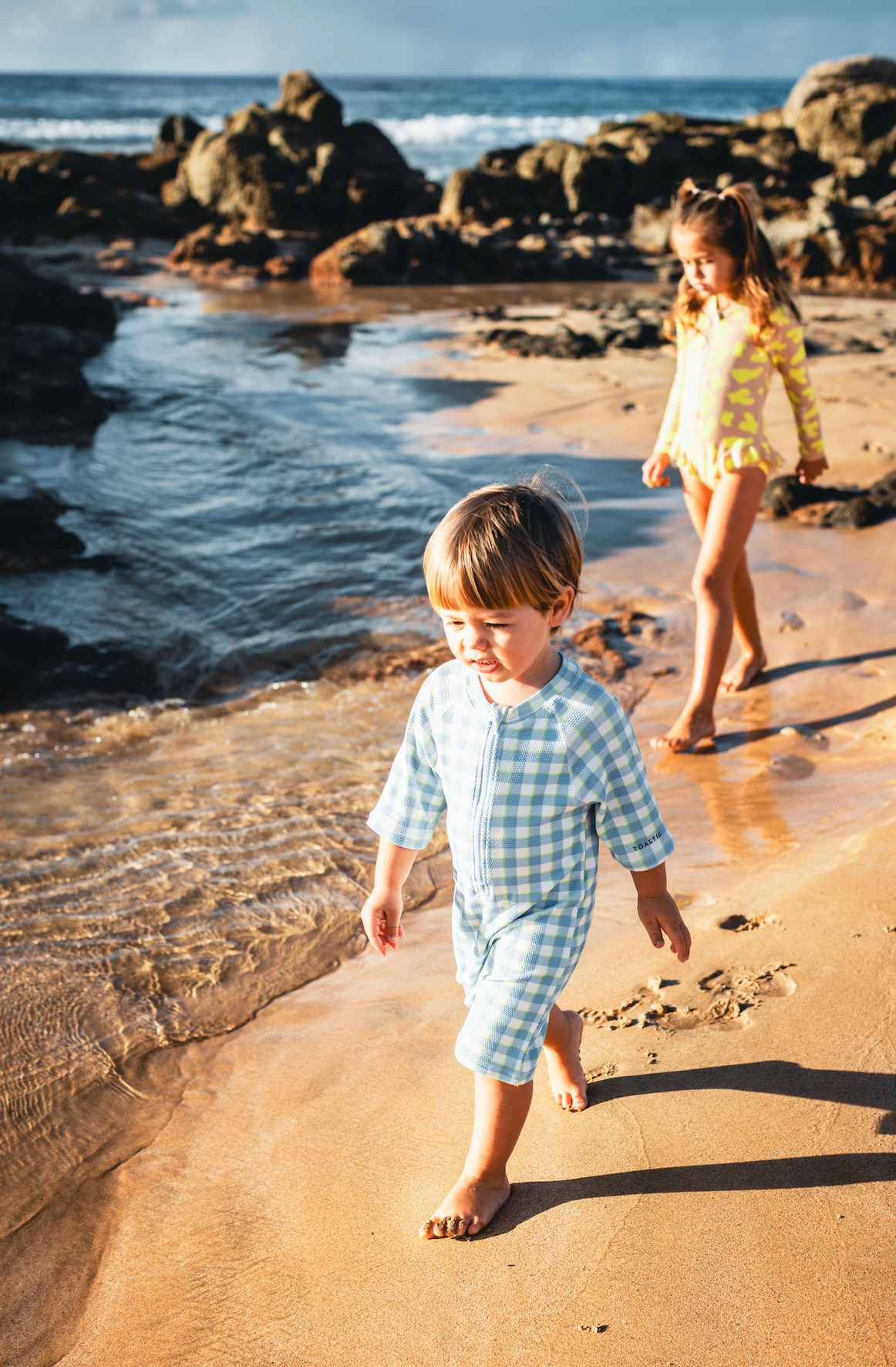 Boys Ocean Mountain Swim Onesie