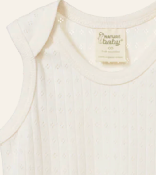 Pointelle Singlet Bodysuit