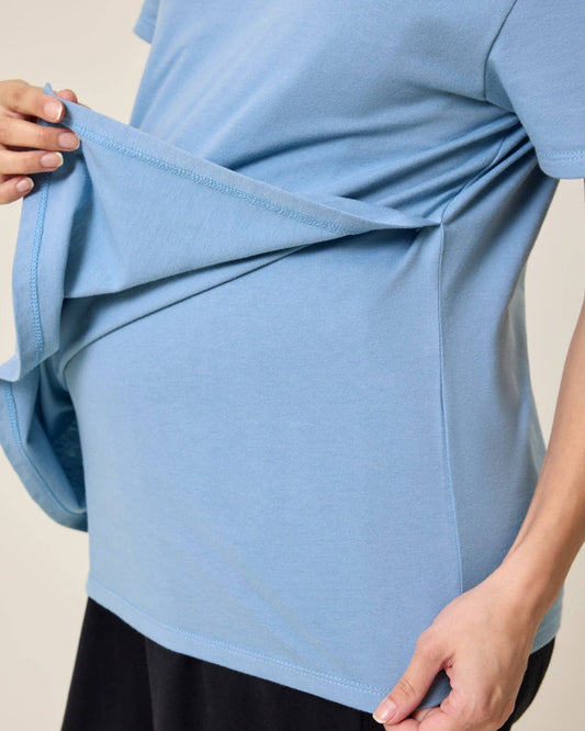 Relaxed Cotton Maternity & Nursing T-shirt