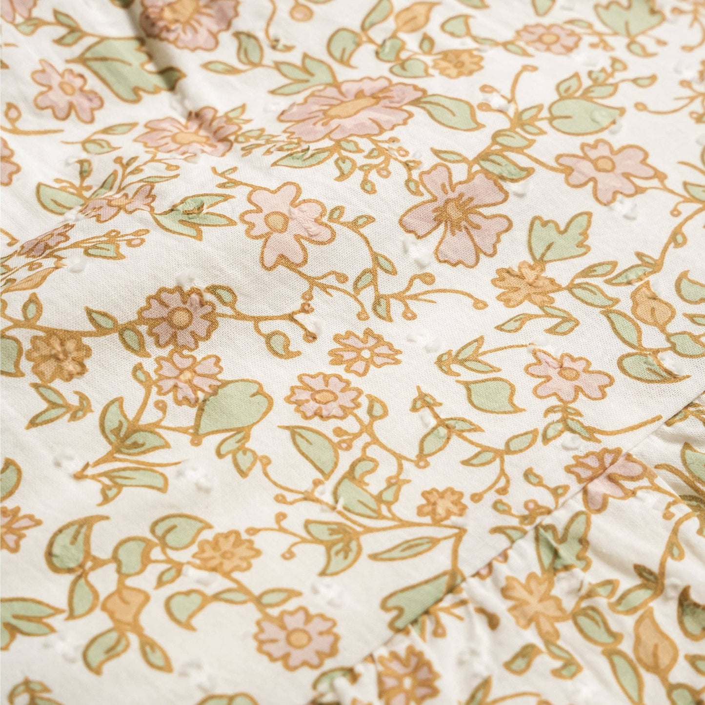 Tuscan Bloom Puff Sleeve Dress