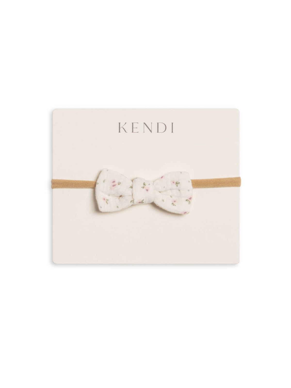Muslin Dainty Bow - Camellia Floral