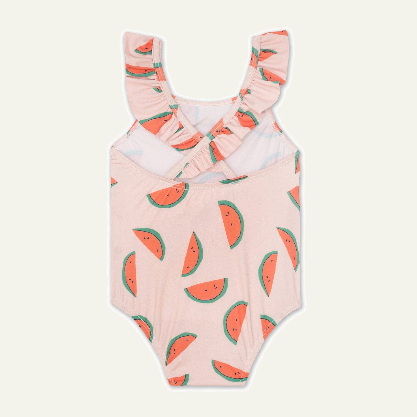 Watermelon Slices Ruffle Swimsuit