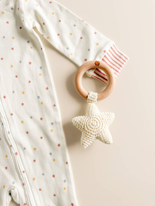 Star Crochet Rattle & Teether
