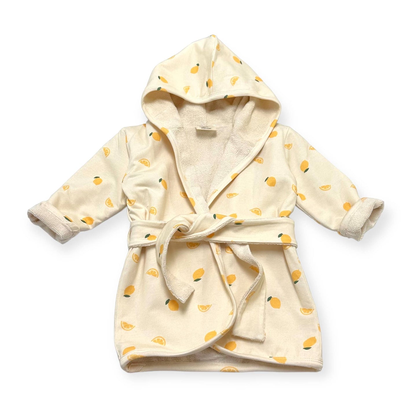 Lemon Hooded Bathrobe