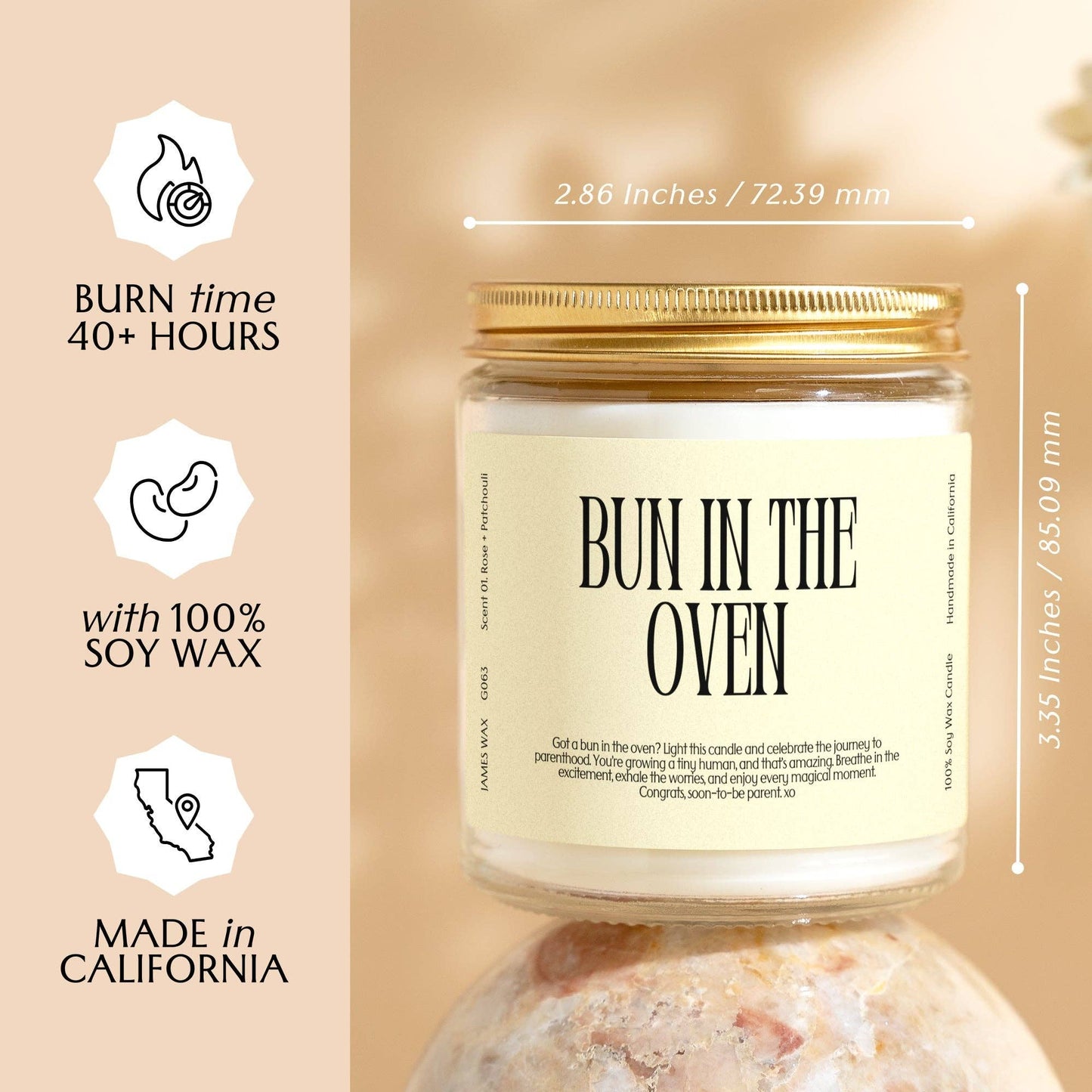 Bun in the Oven Candle