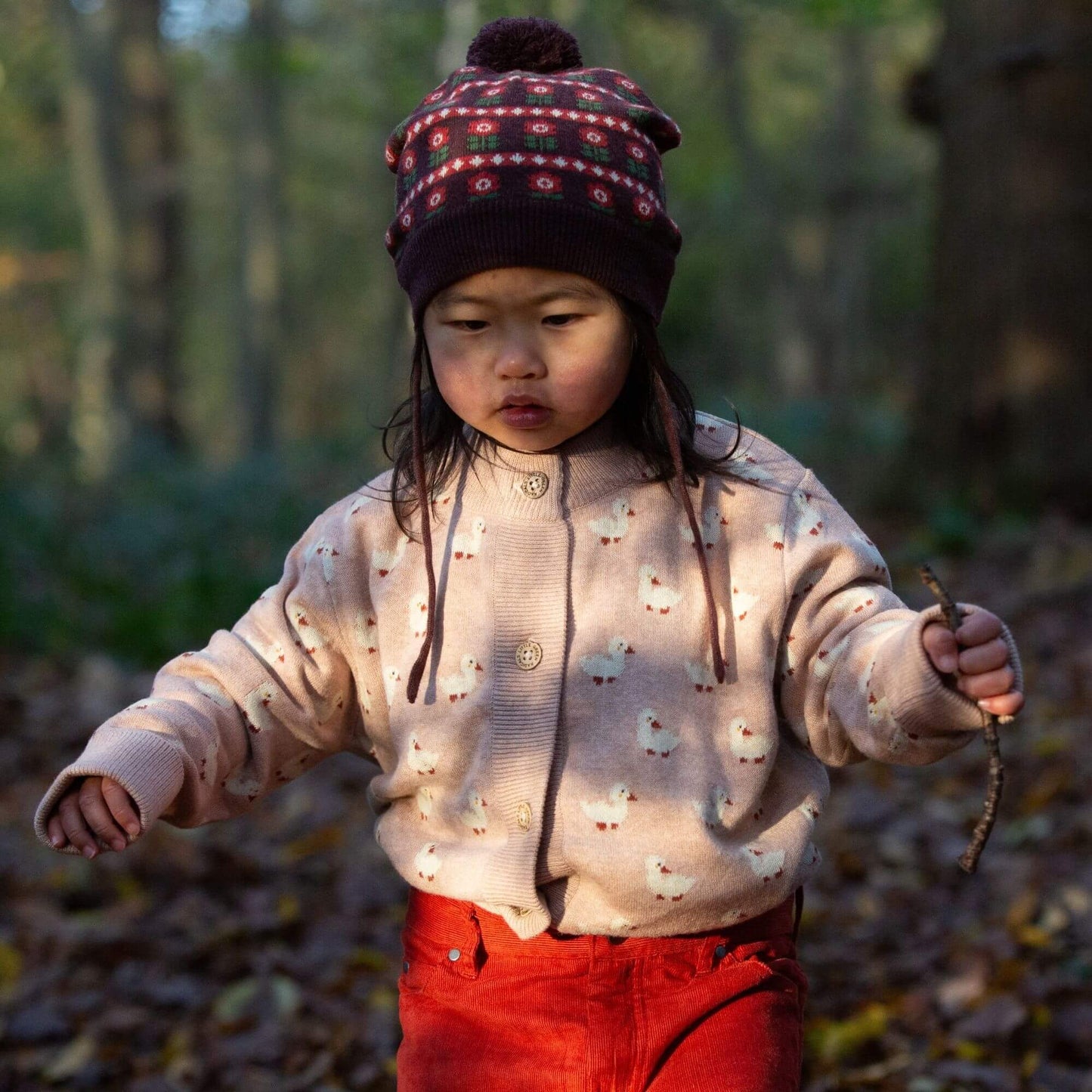 Puddle Ducks Knitted Cardigan