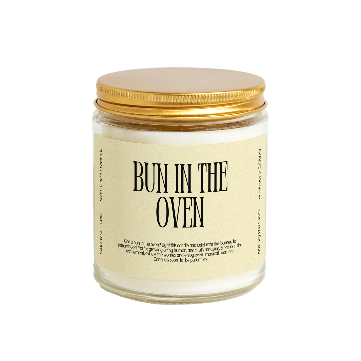 Bun in the Oven Candle