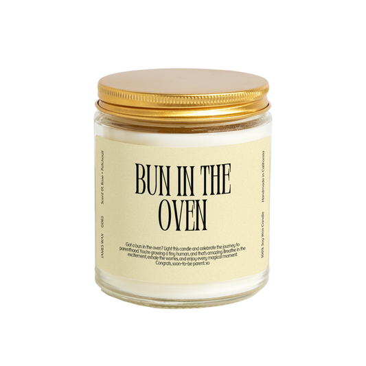 Bun in the Oven Candle