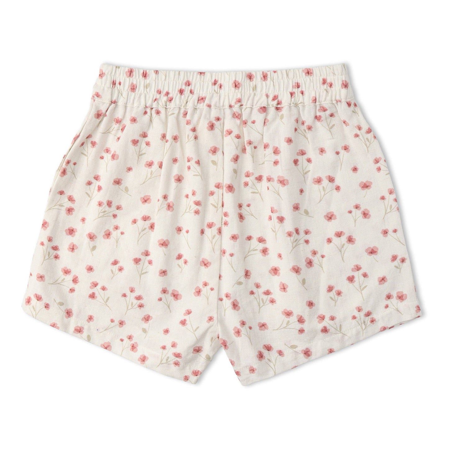 Organic Tie Up Top & Shorts Set - Pink Bloom