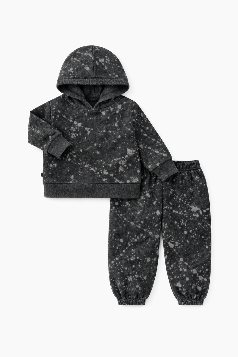 Splatter Brushed Hoodie & Pant Set