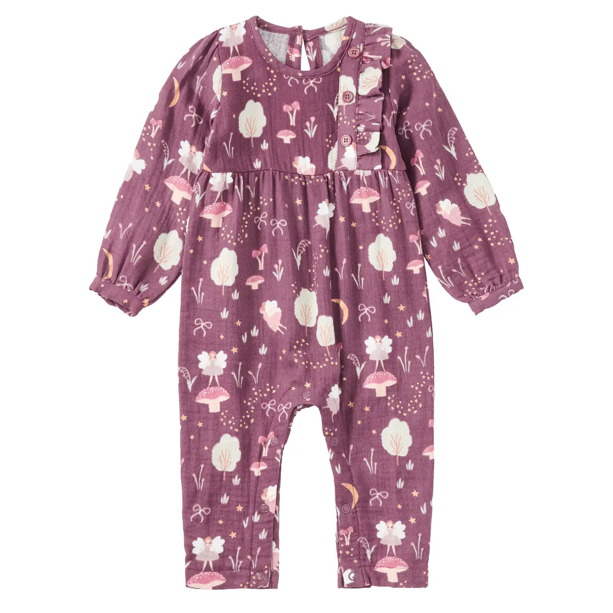 Muslin Heirloom Romper in Forest Fairies