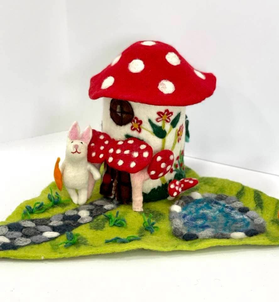 Felt Magic Mushroom House