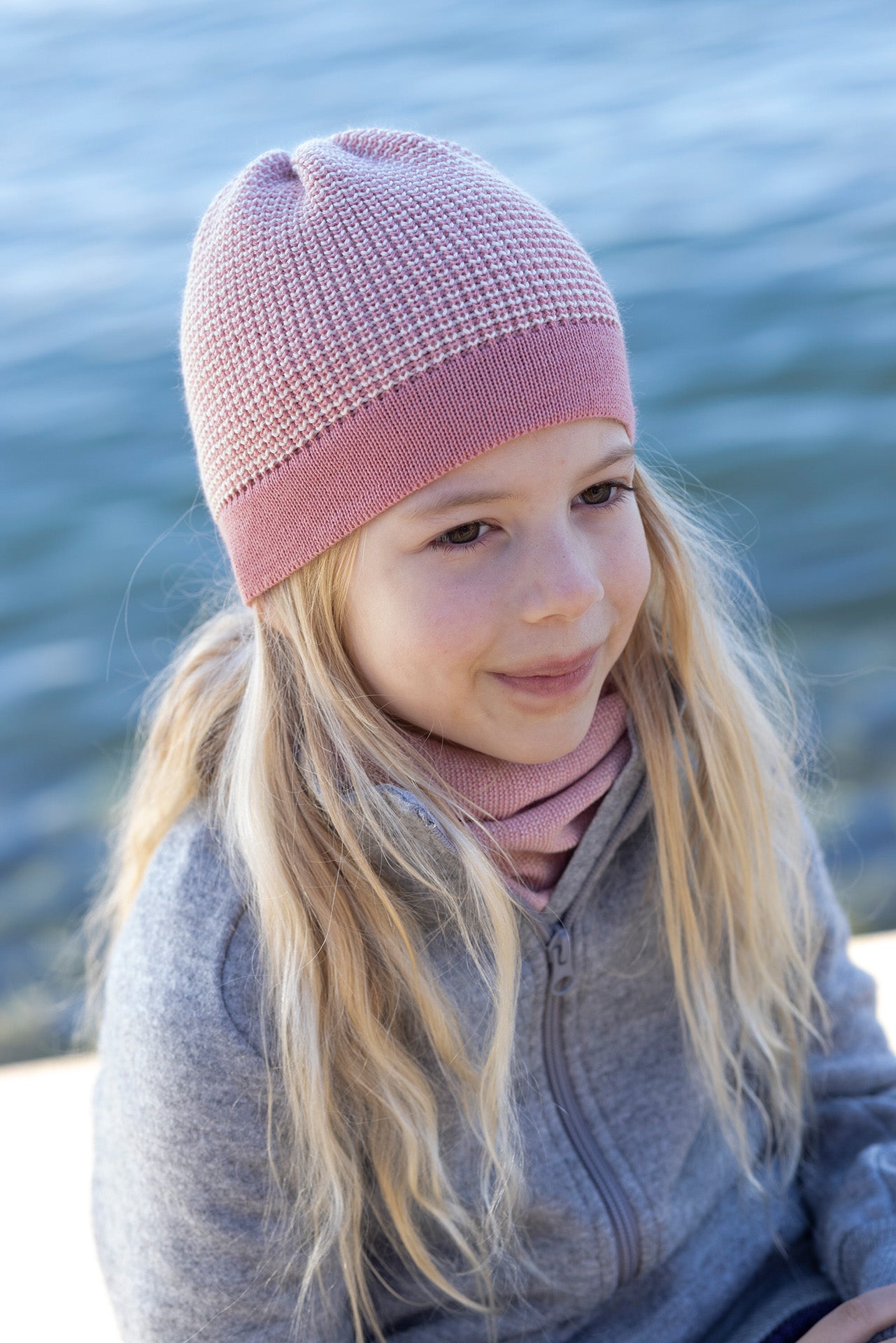 Disana Wool Beanie- Soft Pink