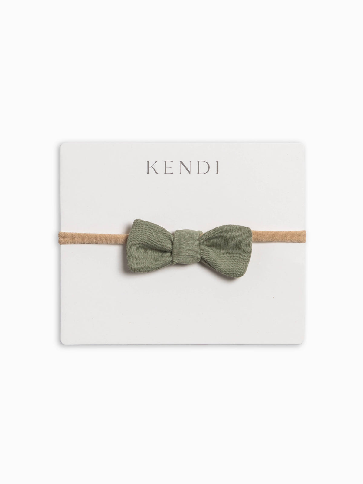 Cotton Dainty Bow - Fern