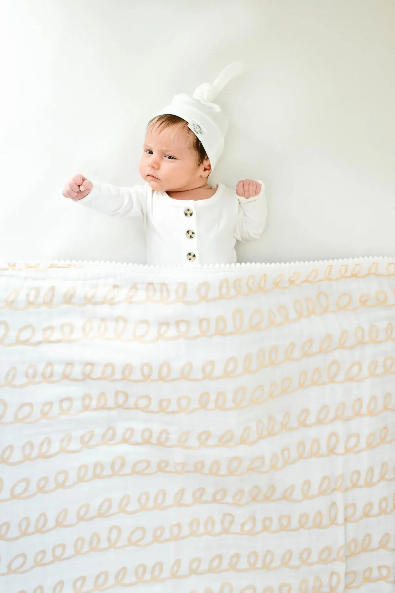 Organic Muslin Gauze Quilt Baby Blanke: Haven Neutral