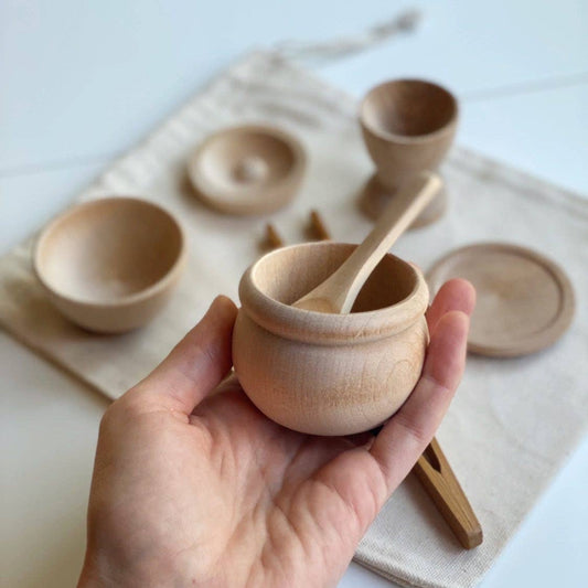 Wooden Sensory Bin Tool Kit