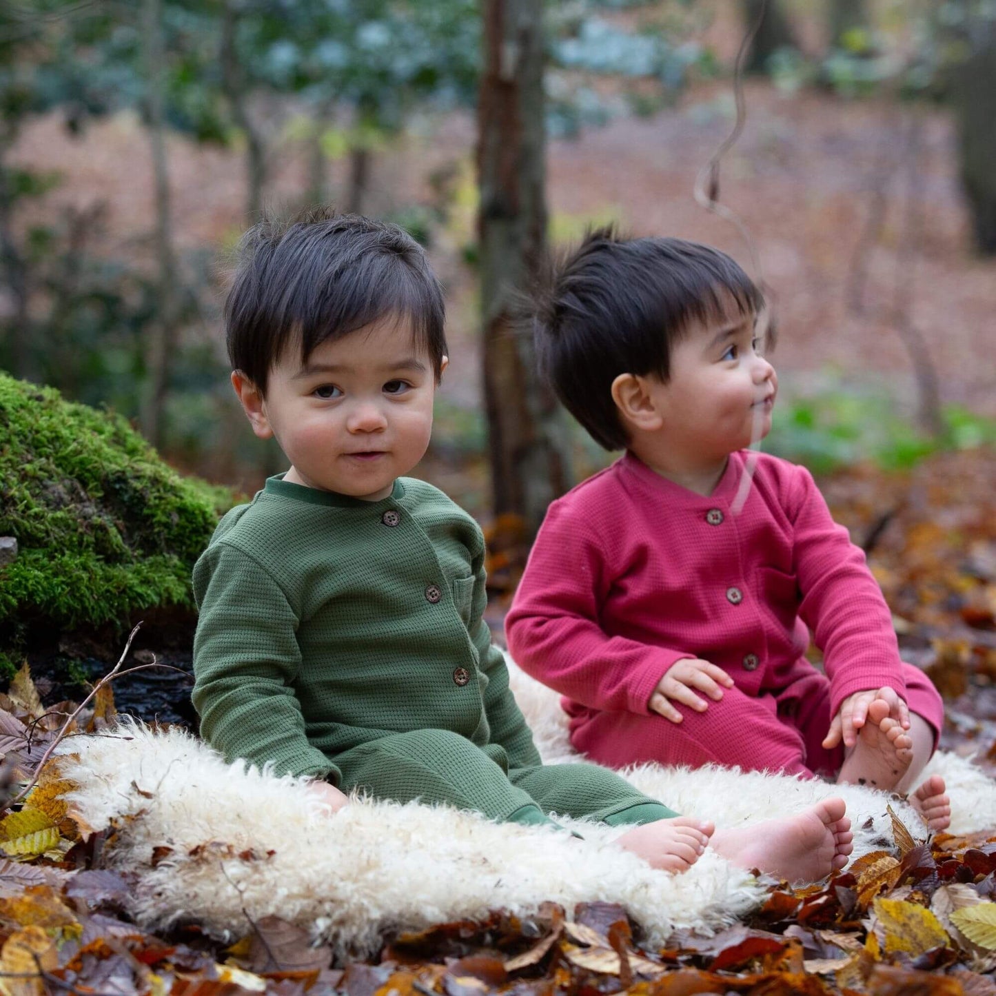 Chive Organic Waffle Playsuit