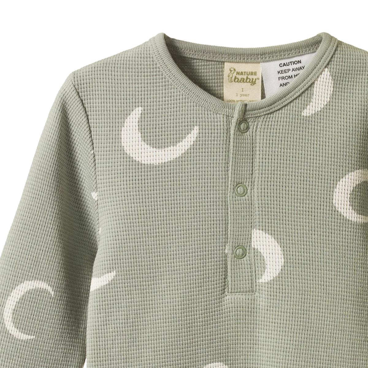 Organic Dreamlands Long Sleeve Waffle Pj Set