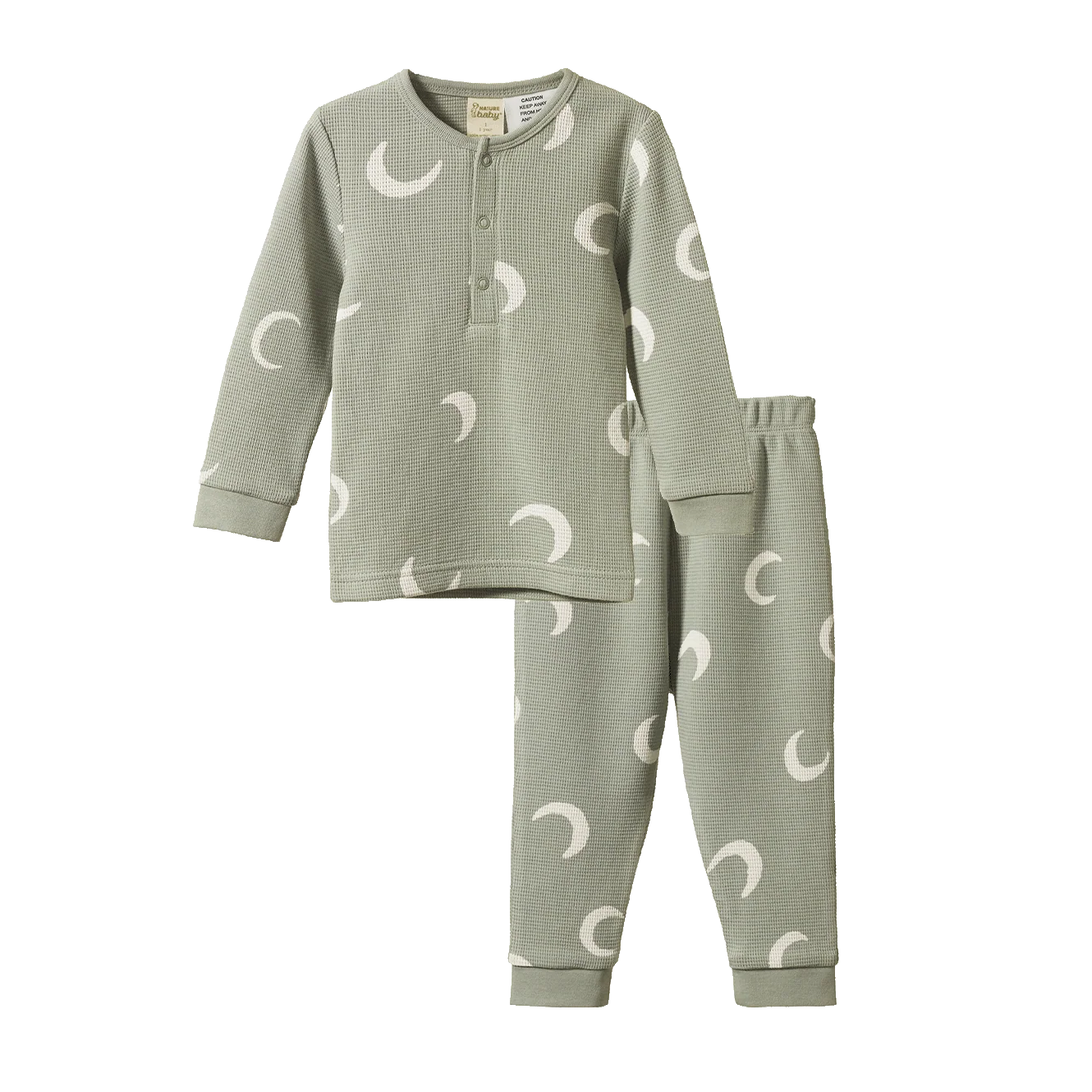 Organic Dreamlands Long Sleeve Waffle Pj Set